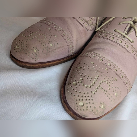 Fluevog Gateway Brandenburg pink brogue real leather size 5 - Picture 6 of 10